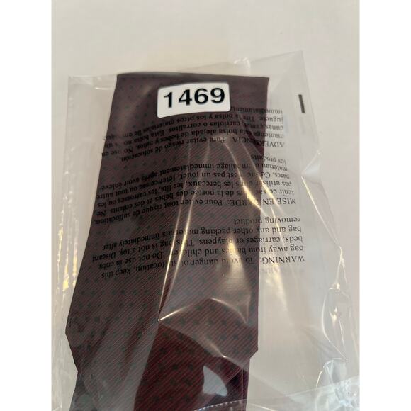 Hickey Freeman Made in England Men’s Silk Neck Tie Red & Black SG - Picture 10 of 10